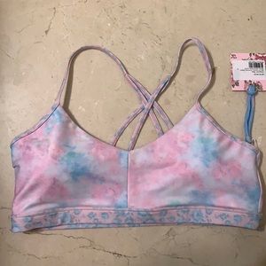 LOVESHACKFANCY x bandier bra sz L